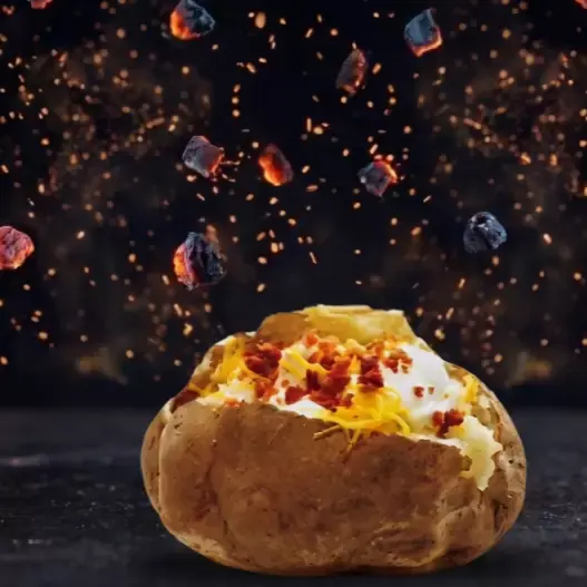 Papa Asada con Asada